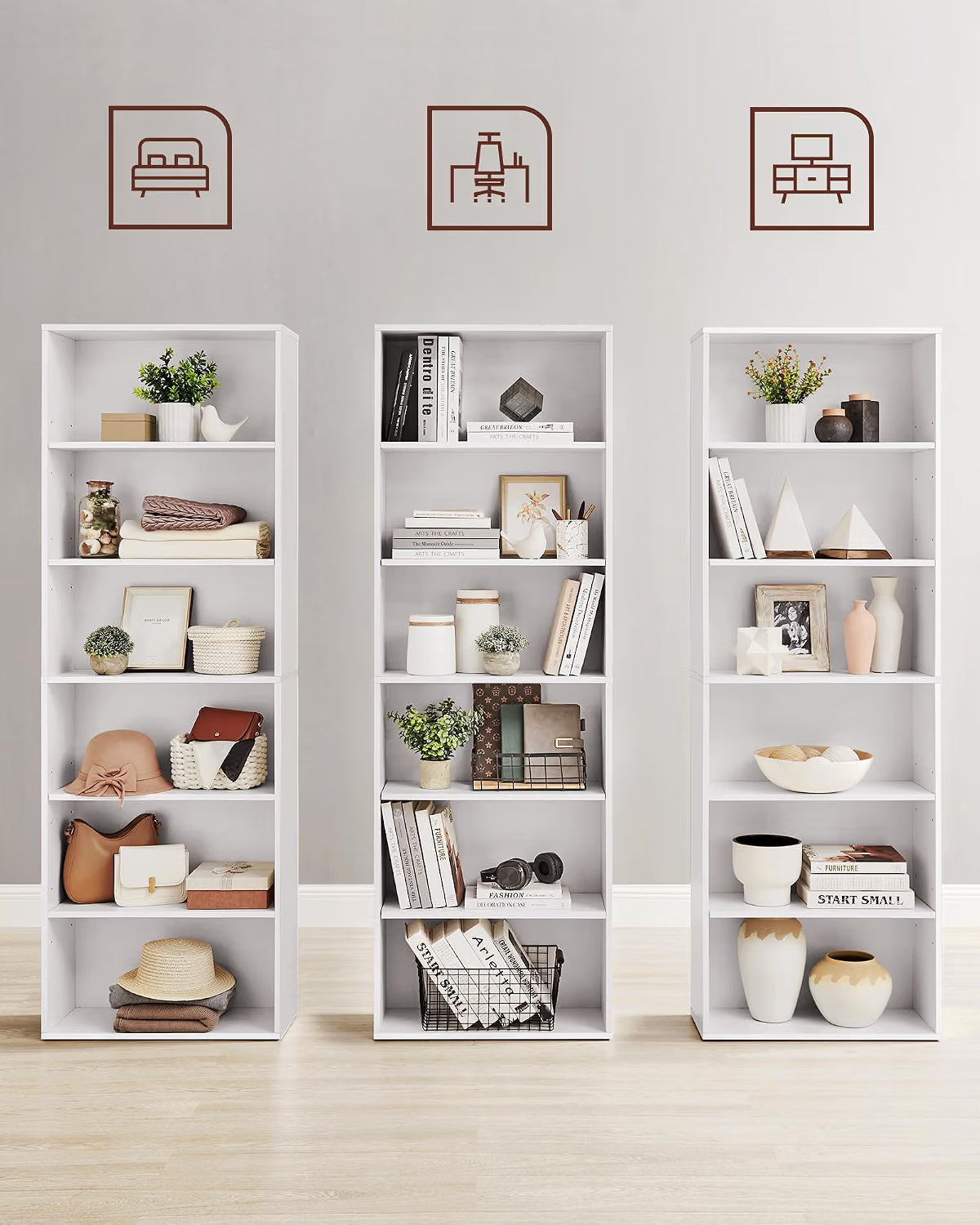 6-Tier Bookshelf