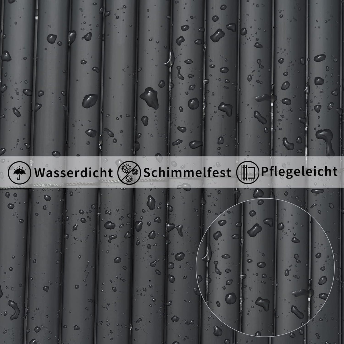 WOLTU PVC Privacy Screen Mat