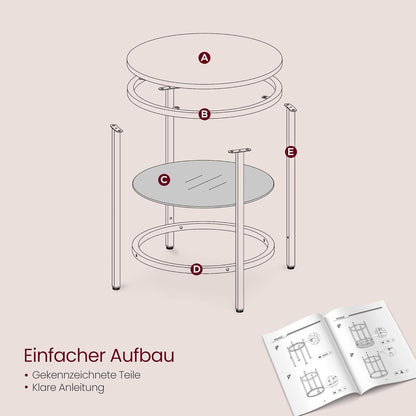 VASAGLE Side Table LET285A59