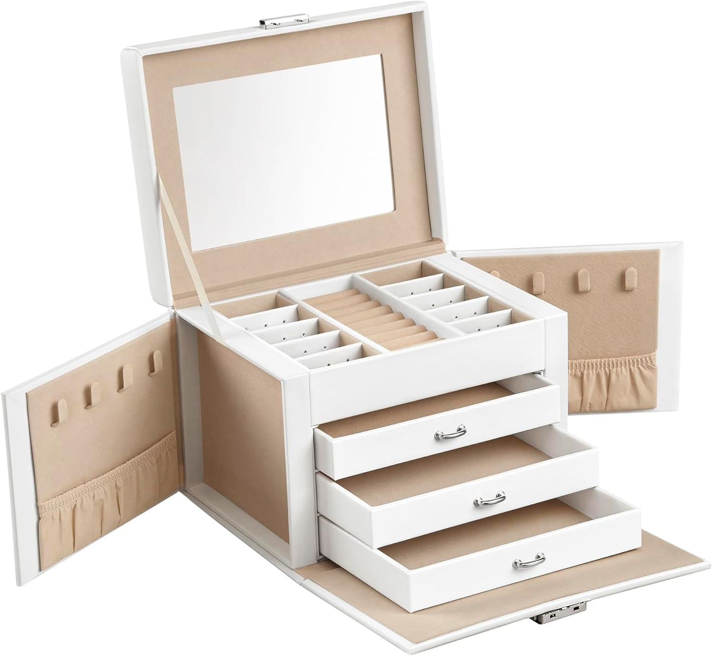 SONGMICS 4-Tier Jewellery Box JBC159W01