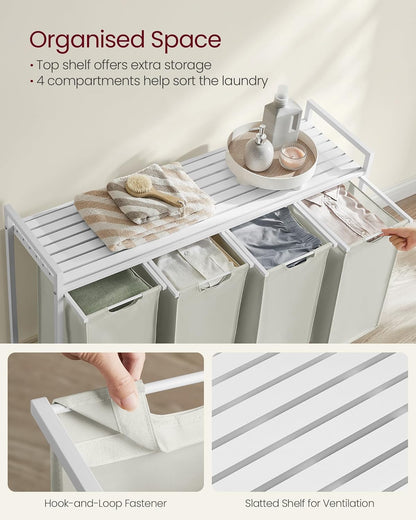 VASAGLE Laundry Basket BLH401W01