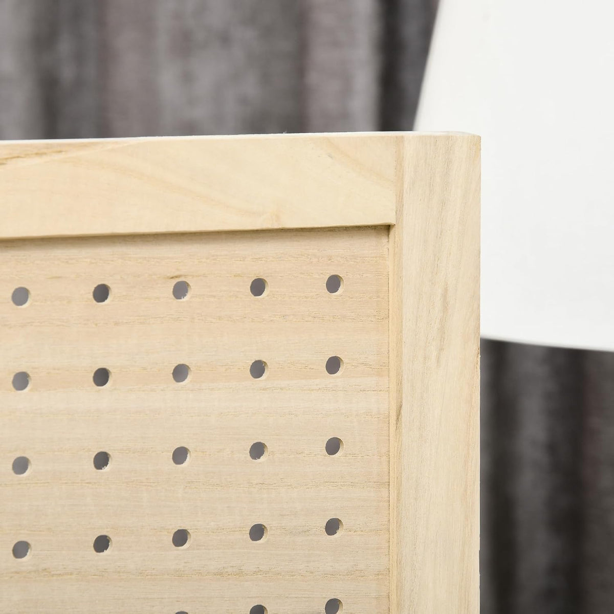 4 Panel Pegboard Display Room Divider