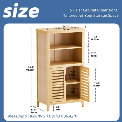 Bamboo Bathroom Storage Cabinet