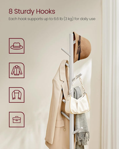VASAGLE Wooden Coat Stand RCR010K01