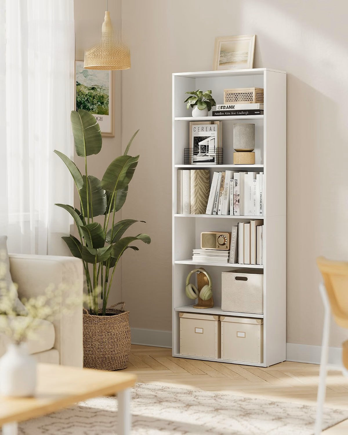 6-Tier Bookshelf