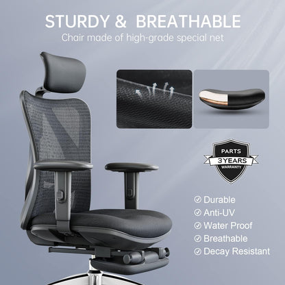 Sihoo M18 Office Chair Ergonomic Desk Office Chair with Footrest