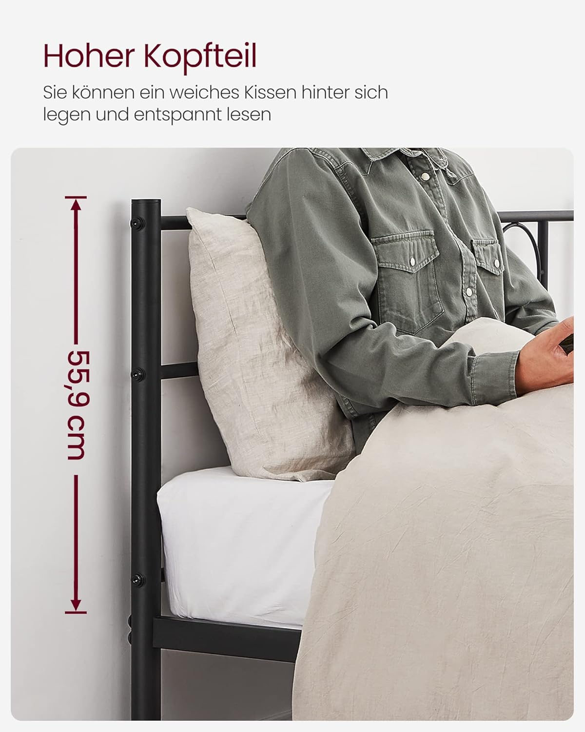 VASAGLE Double Bed Frame RMB065B01