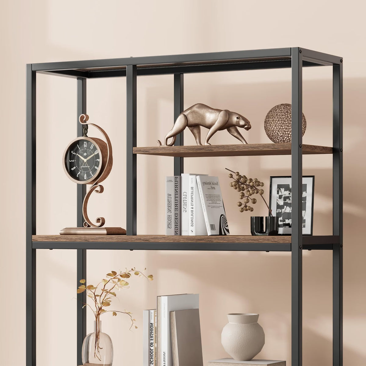 Tall Bookcase with Storage