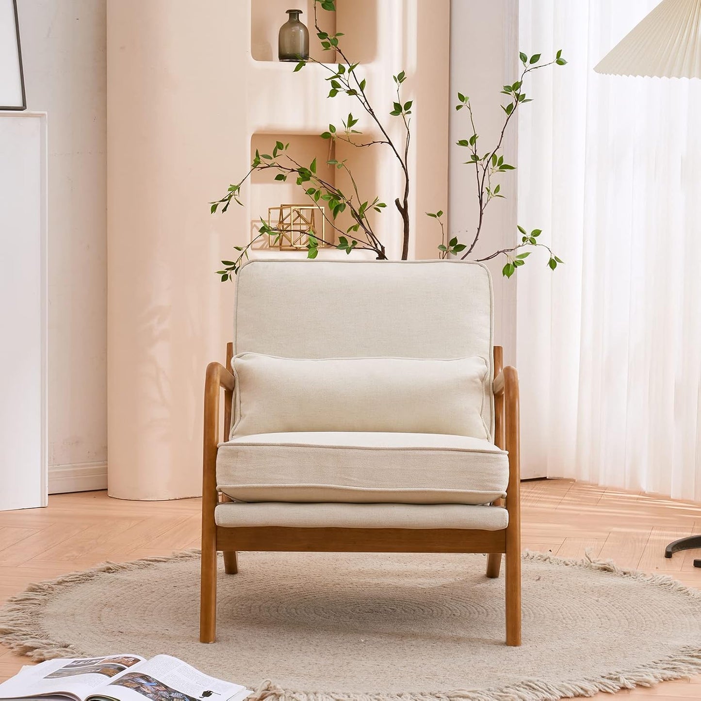 Linen-Blend Armchair