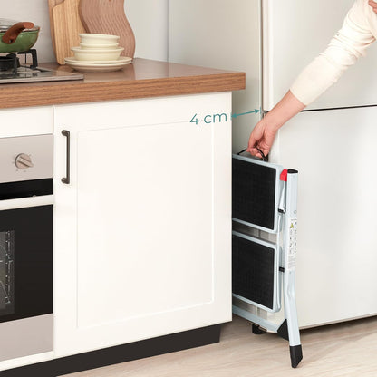 SONGMICS 2 Step Ladder GSL02WT