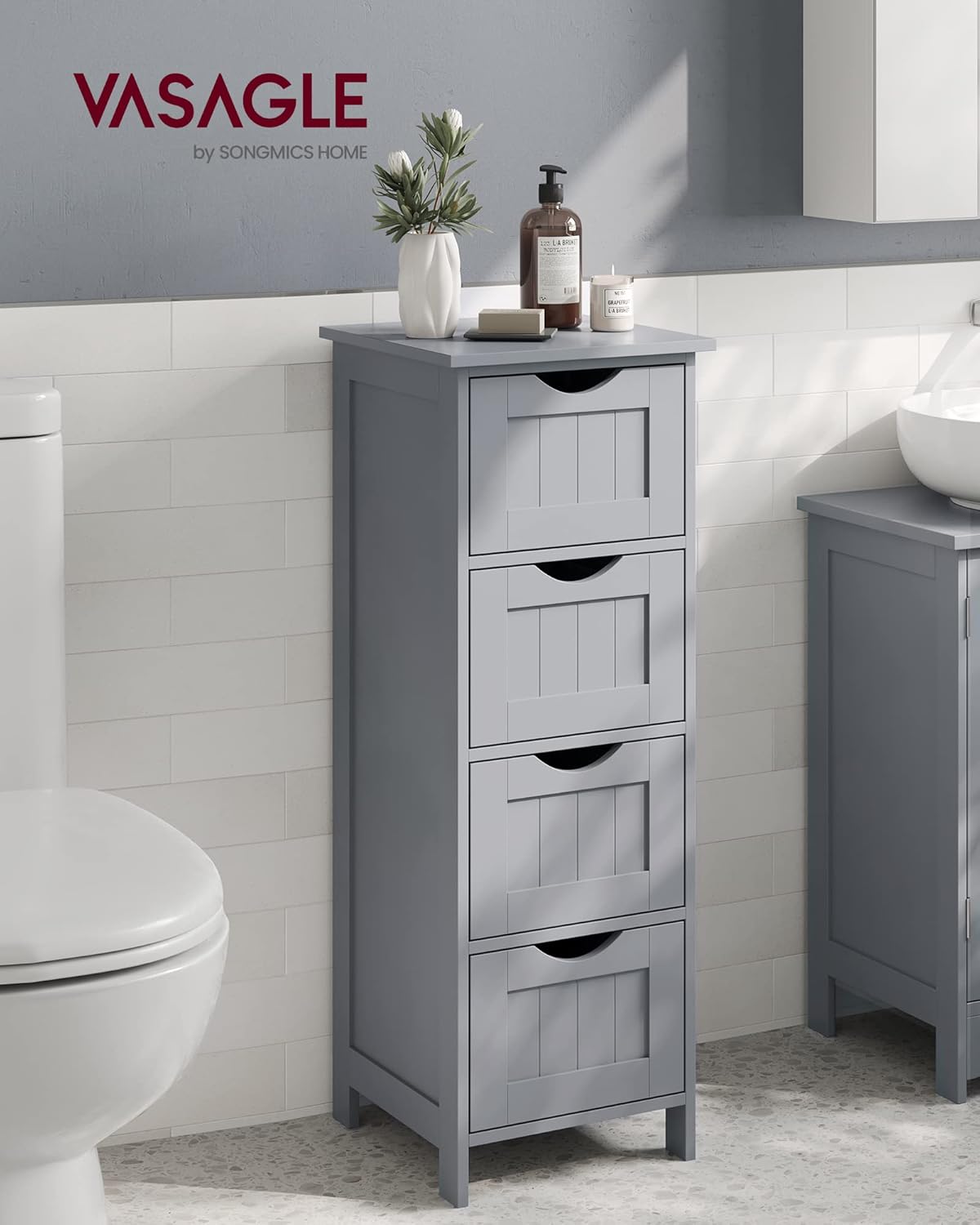 VASAGLE Floor Storage Cabinet LHC040P36