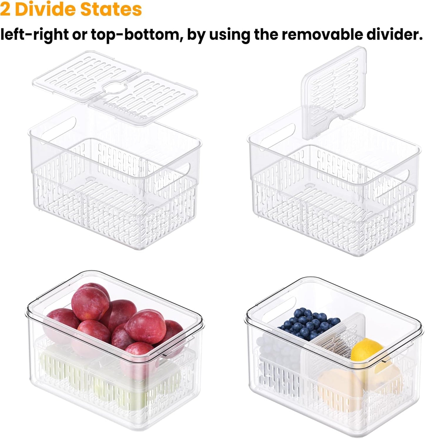 Danny home Fruit & Veggie Keeper Drainage Box