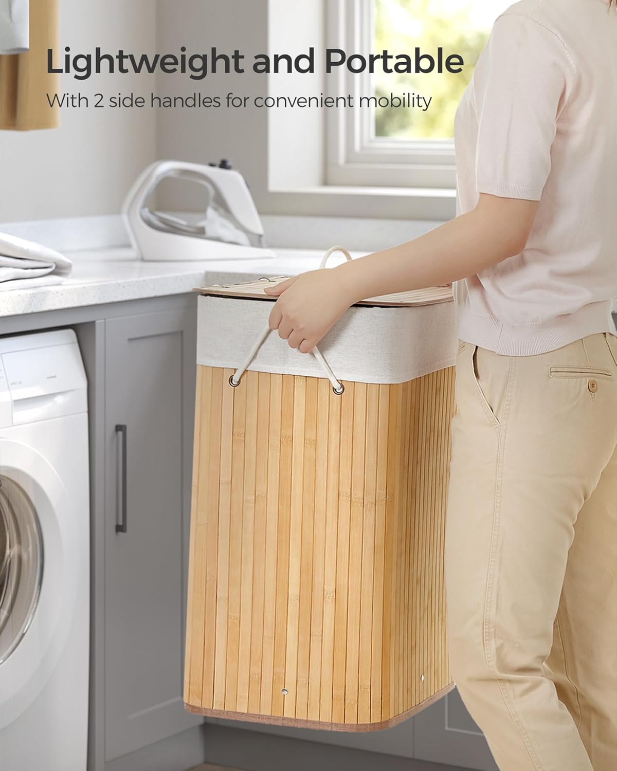 SONGMICS Laundry Basket LCB10Y