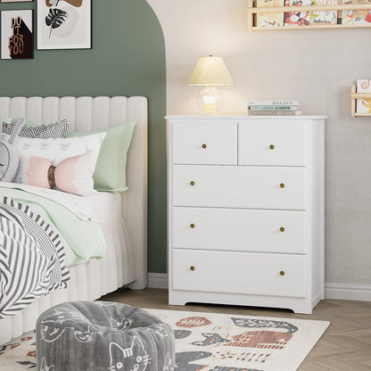 Wooden 5 Drawers Cabinet