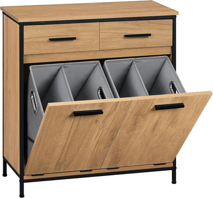 EUGAD Bathroom Cabinet with 2 Foldable Laundry Bags