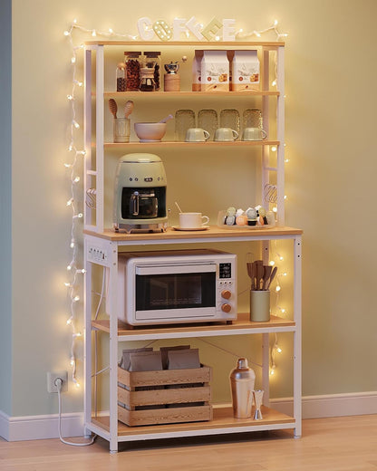 VASAGLE Kitchen Shelf with Sockets KKS119Y02