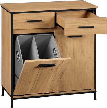 EUGAD Bathroom Cabinet with 2 Foldable Laundry Bags