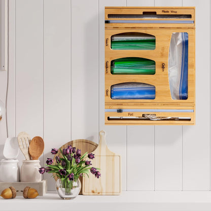 6-in-1 Bamboo Ziplock Bag Organizer