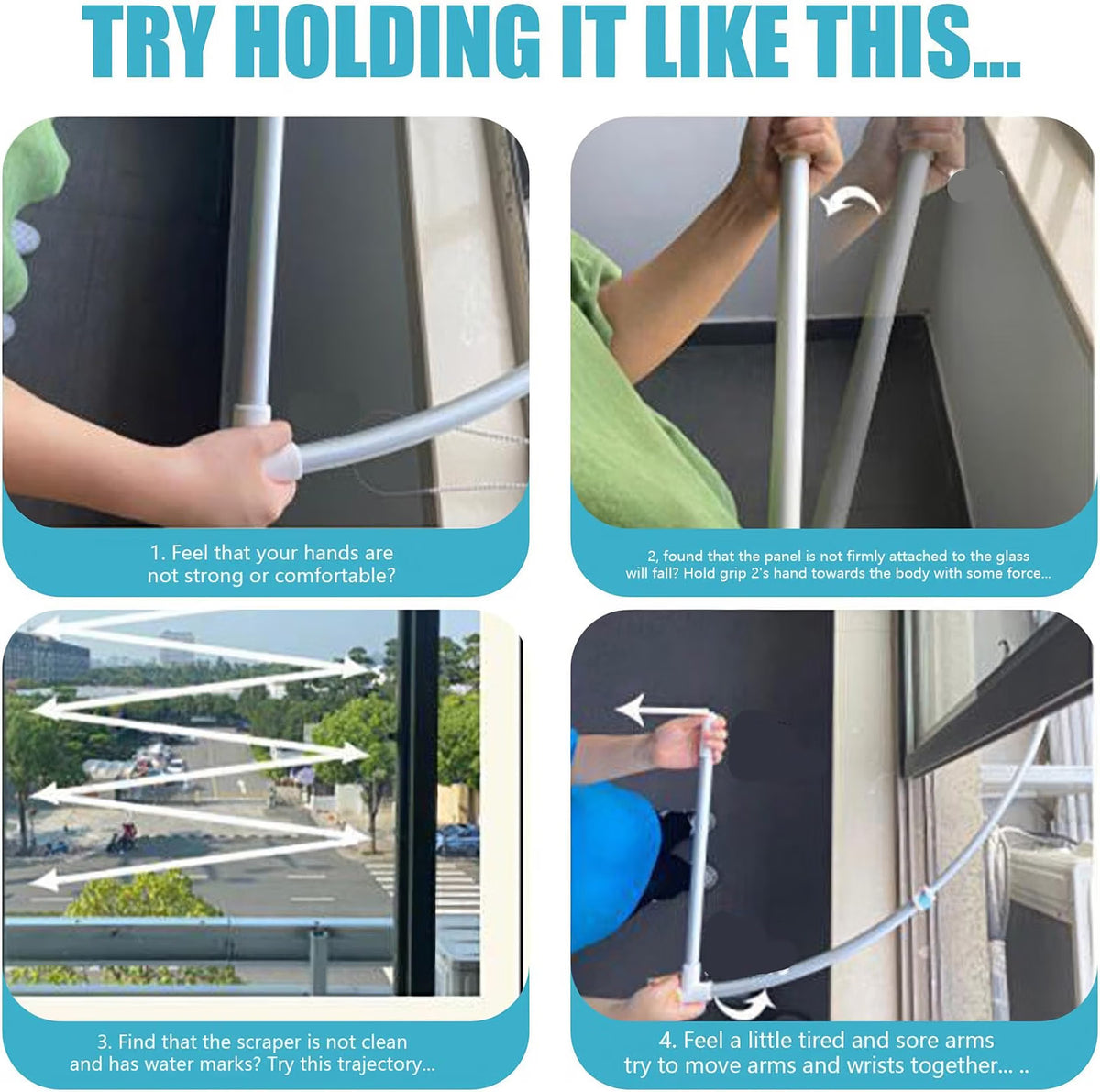 2-in-1 High Rise Window Cleaning Tool
