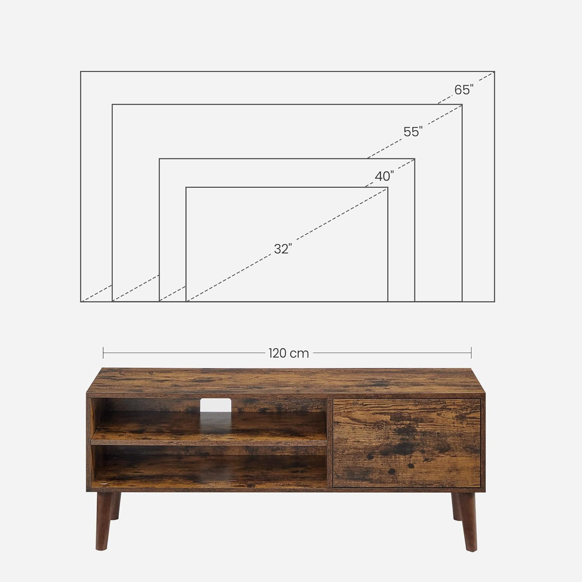 VASAGLE TV Cabinet LTV120T01V1