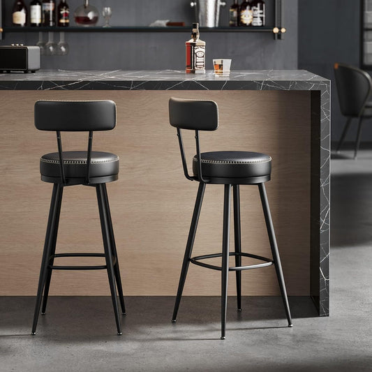 VASAGLE Set of 2 Bar Stool