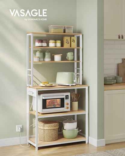 VASAGLE Kitchen Shelf with Sockets KKS119Y02