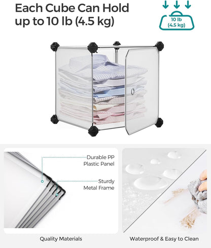 SONGMICS 12-Cube Shoe Rack LPC342W01