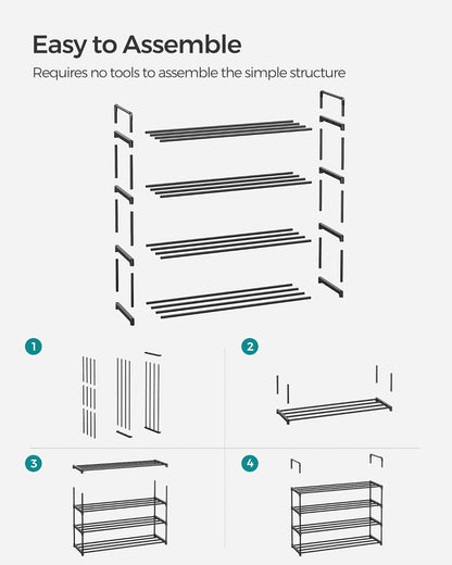 SONGMICS Shoe Rack LSA14BKV2