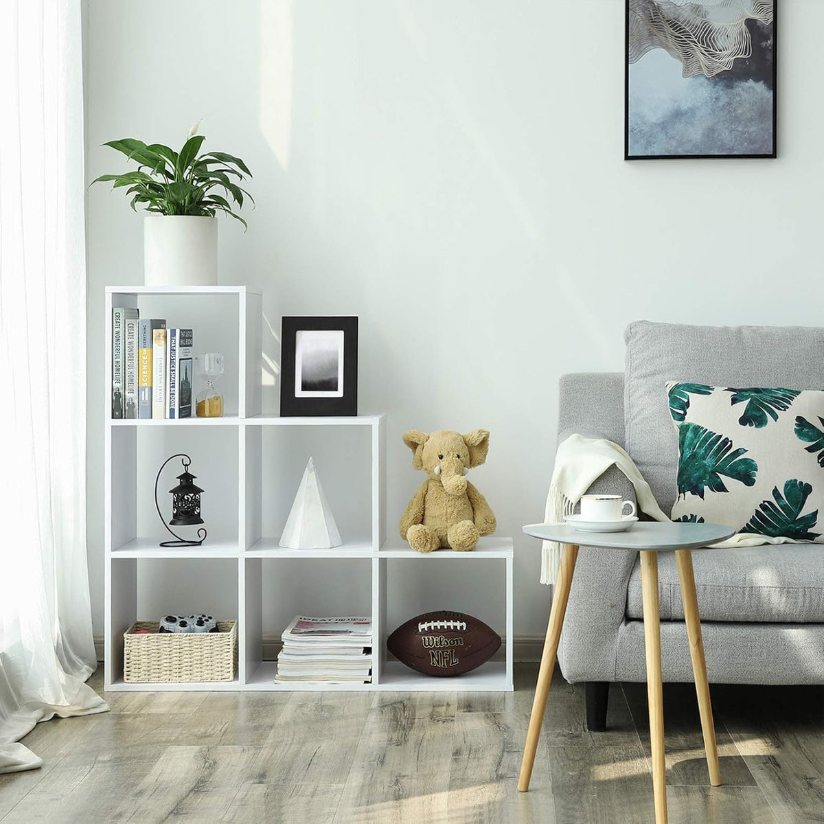 VASAGLE Stair Shelf LBC63WT