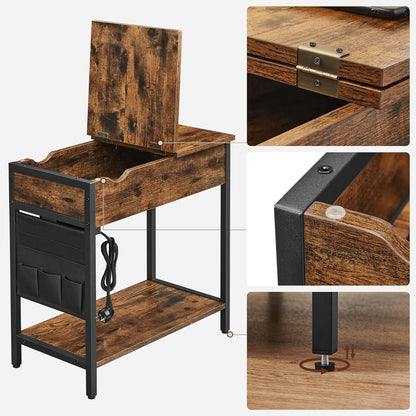 VASAGLE Side Table, Folding Table