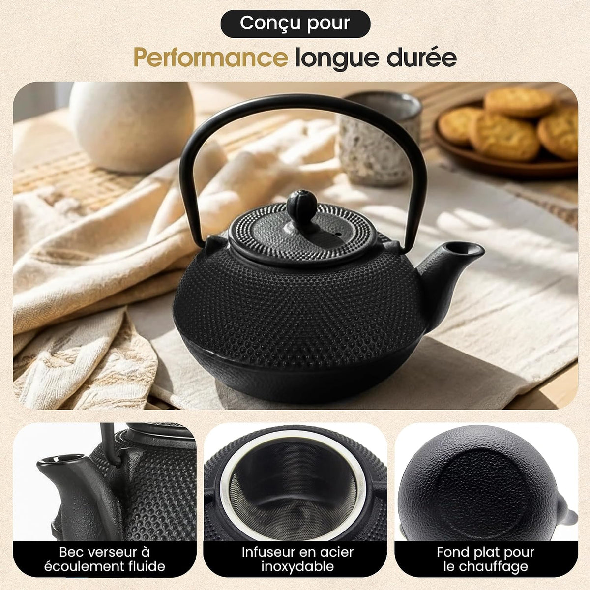 Dimono cast iron teapot