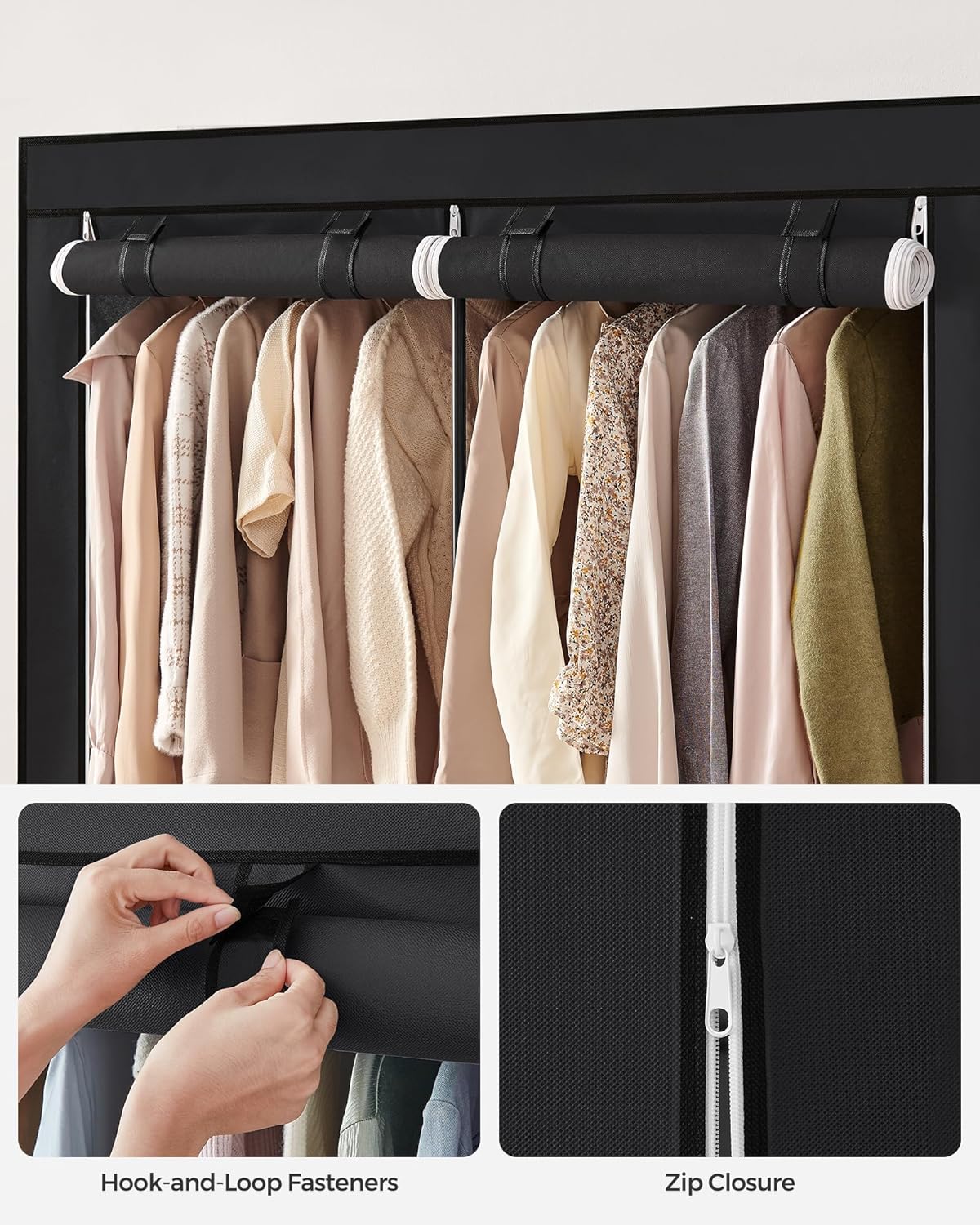 SONGMICS Wardrobe RYG02BK