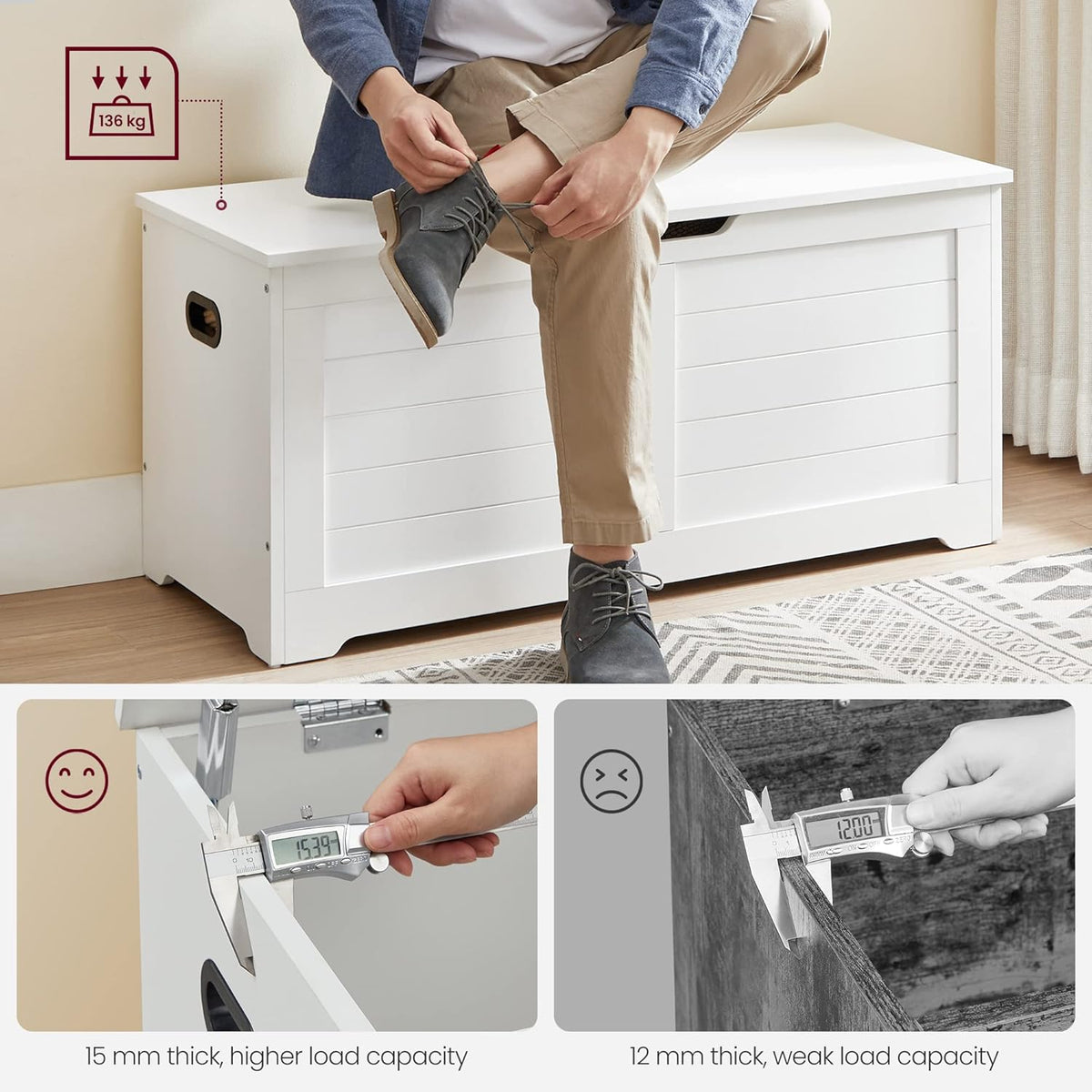 VASAGLE Storage Chest LSB061T10