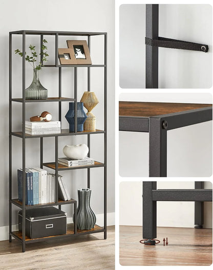 VASAGLE Bookcase, 6-Tier Bookcase