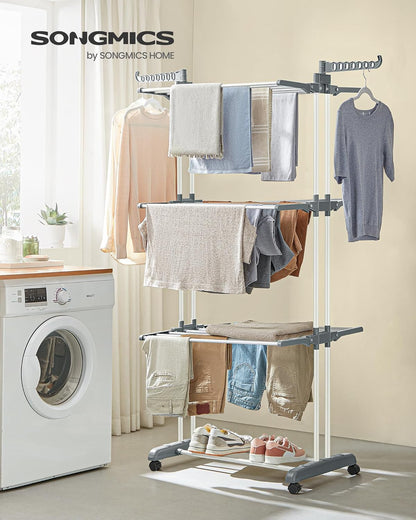 SONGMICS Clothes Drying Rack Stand 4-Tier ULLR701G01