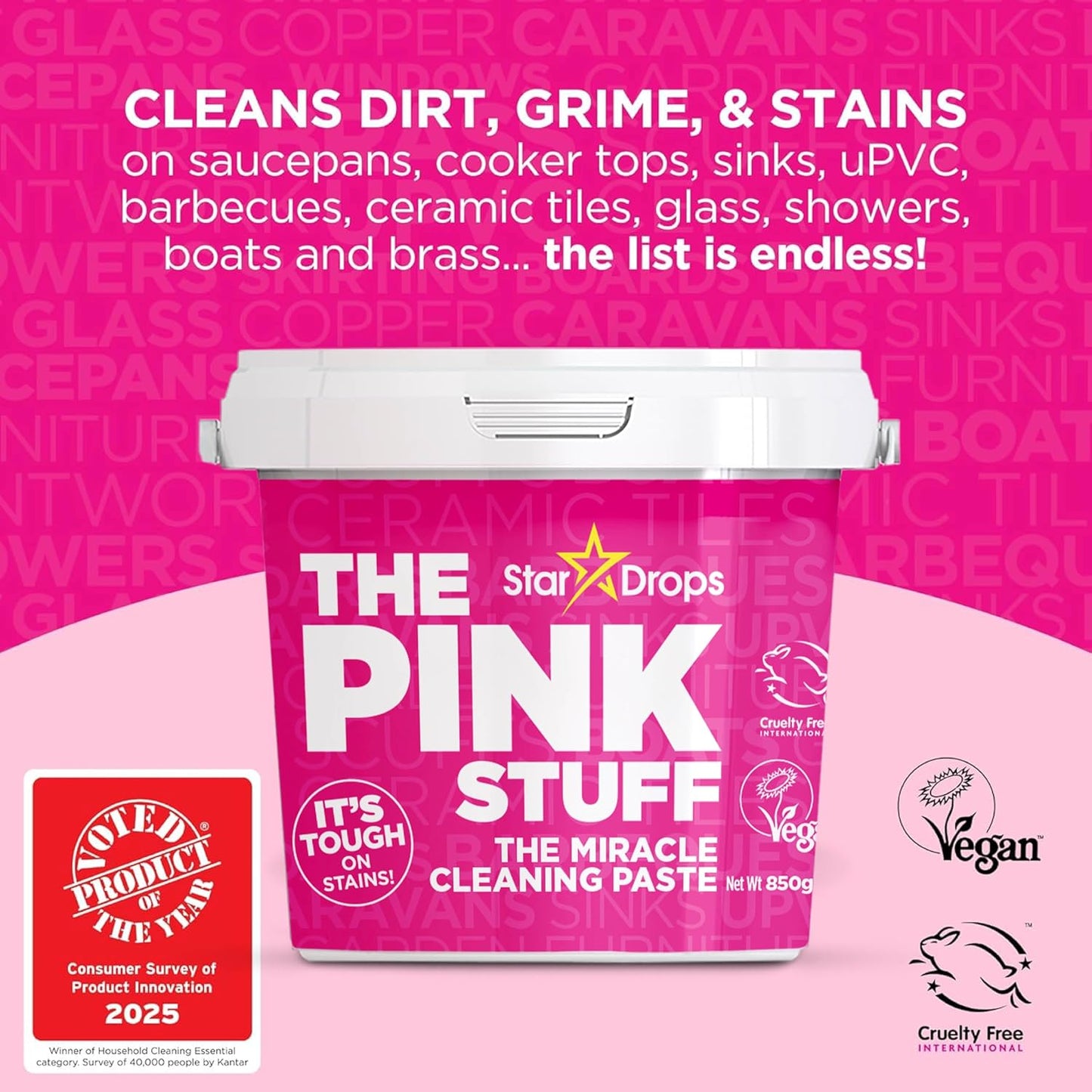 The Pink Stuff Miracle Cleaning Paste