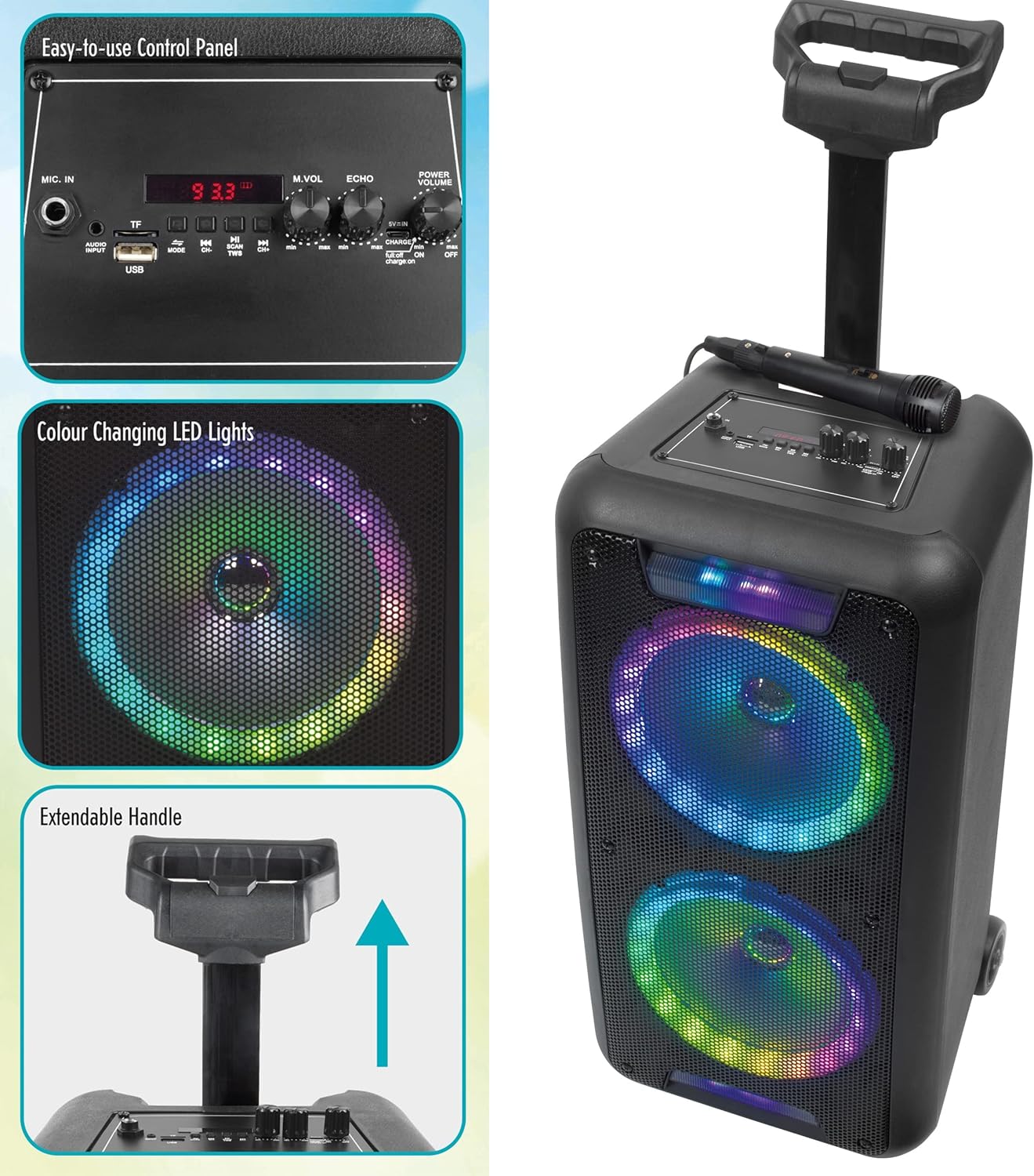 INTEMPO  Bluetooth Karaoke Speaker