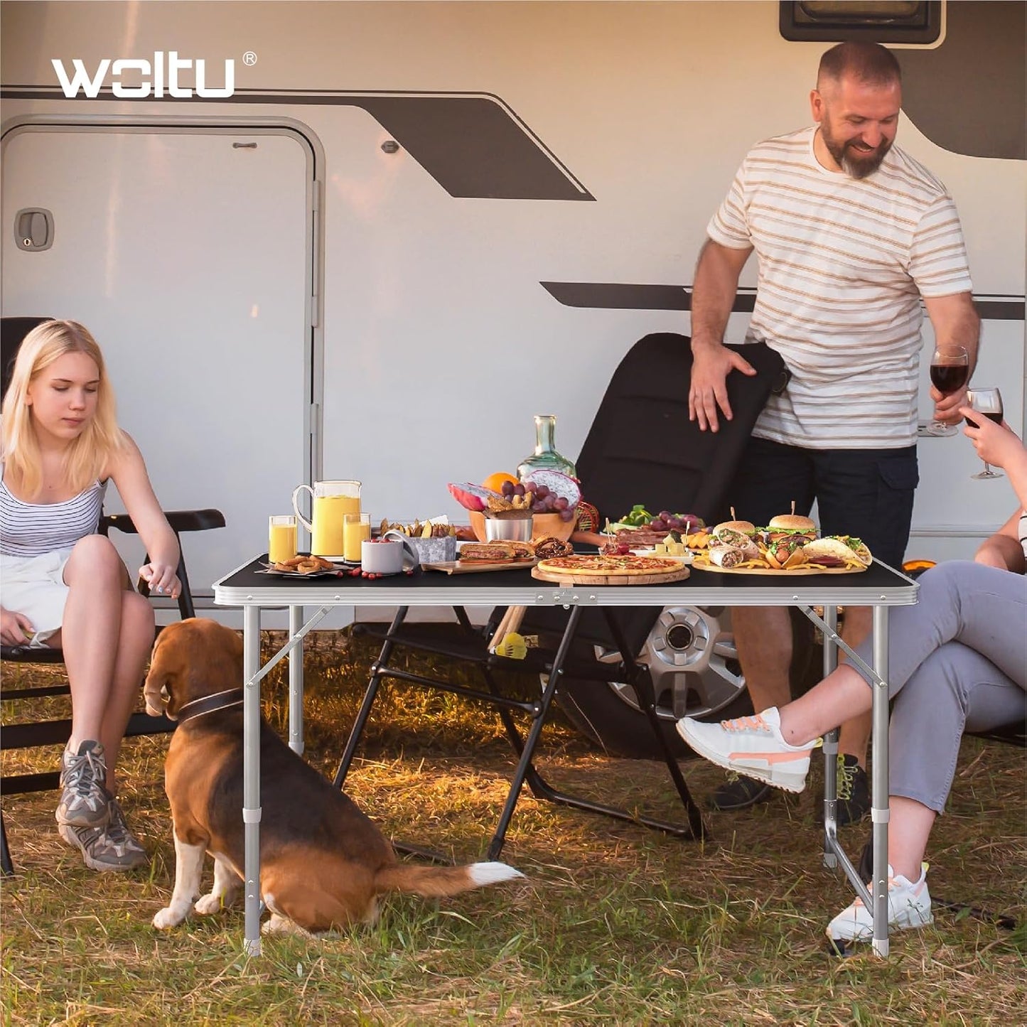 WOLTU Camping Table Picnic Table (CPT8122SZ)