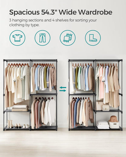 SONGMICS Portable Closet Organizer RYG025B02