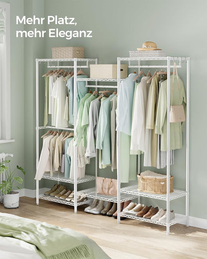 SONGMICS Open Wardrobe Metal Coat Rack LGR431W01
