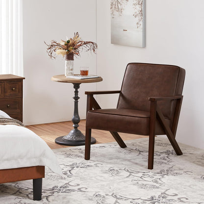 Armchair with Strong Wood Frame
