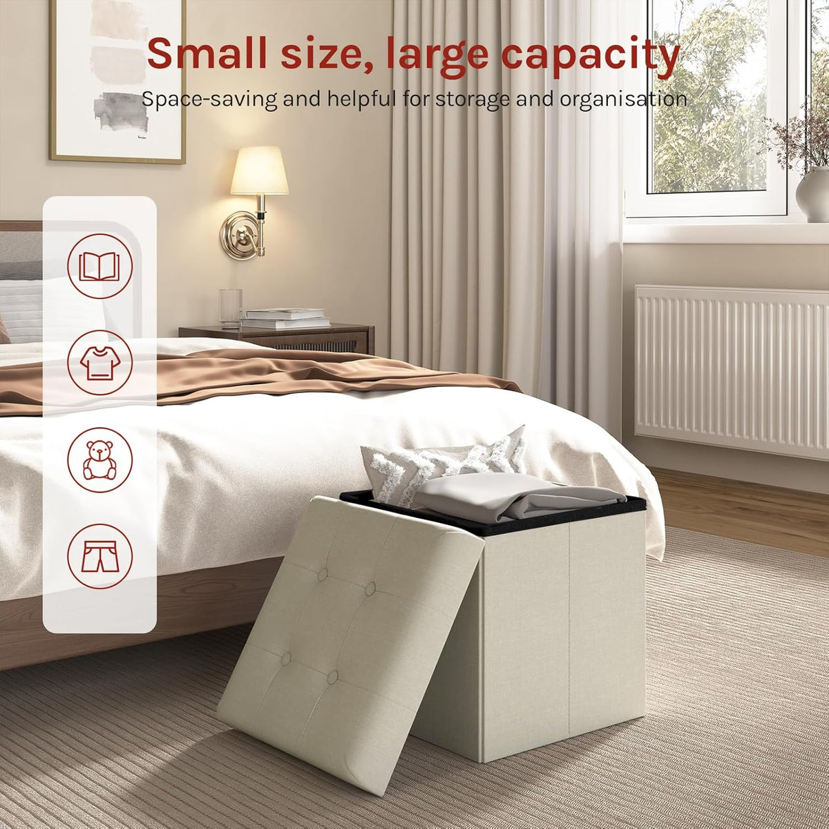 WOLTU Velvet Storage Stool (SH06CM_1)