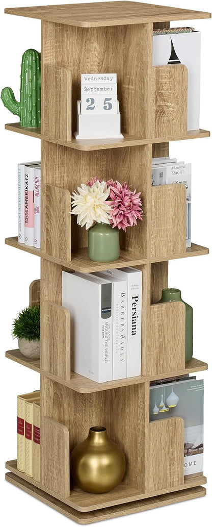 Relaxdays Rotating Bookcase