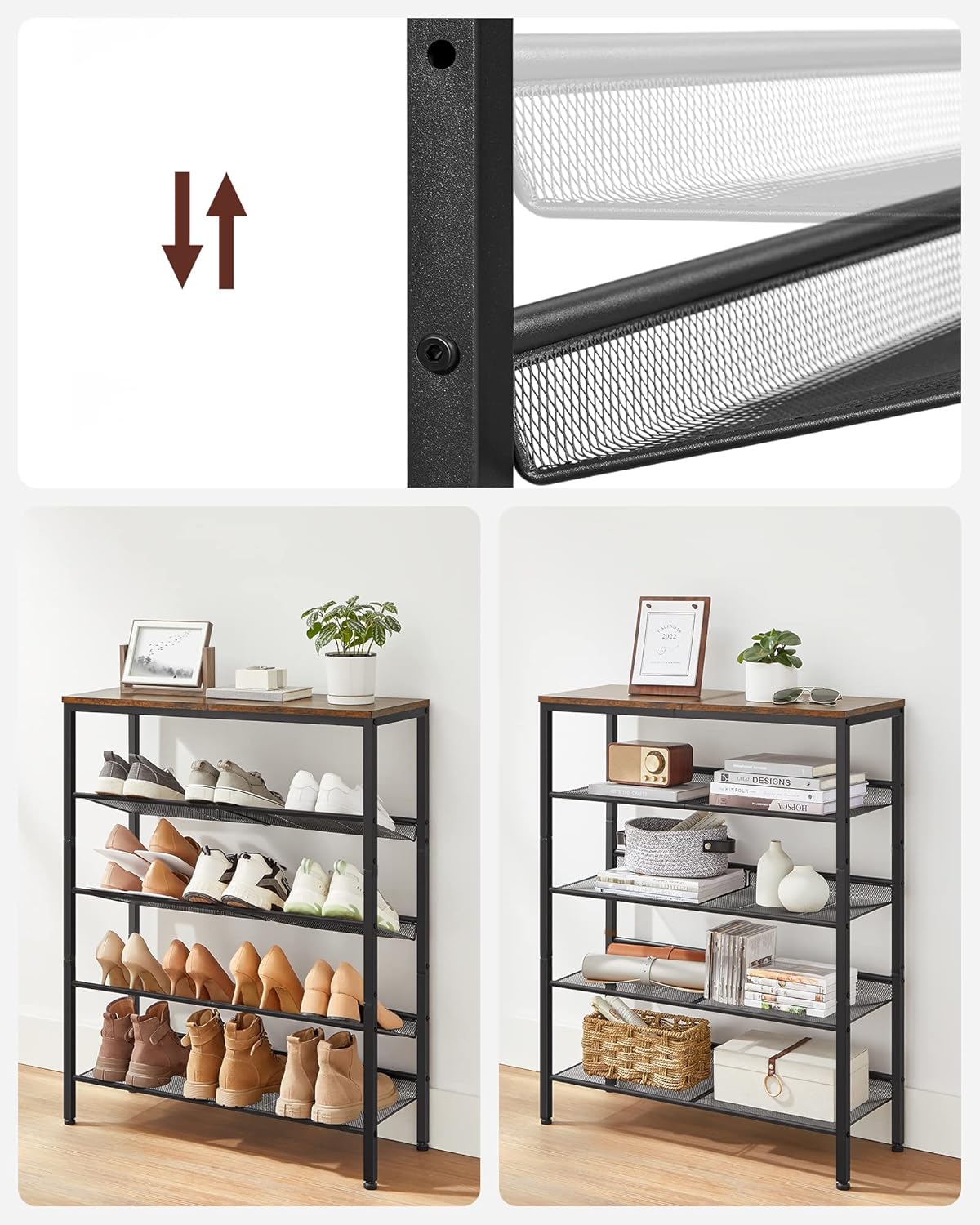 VASAGLE Shoe Rack LBS038B01