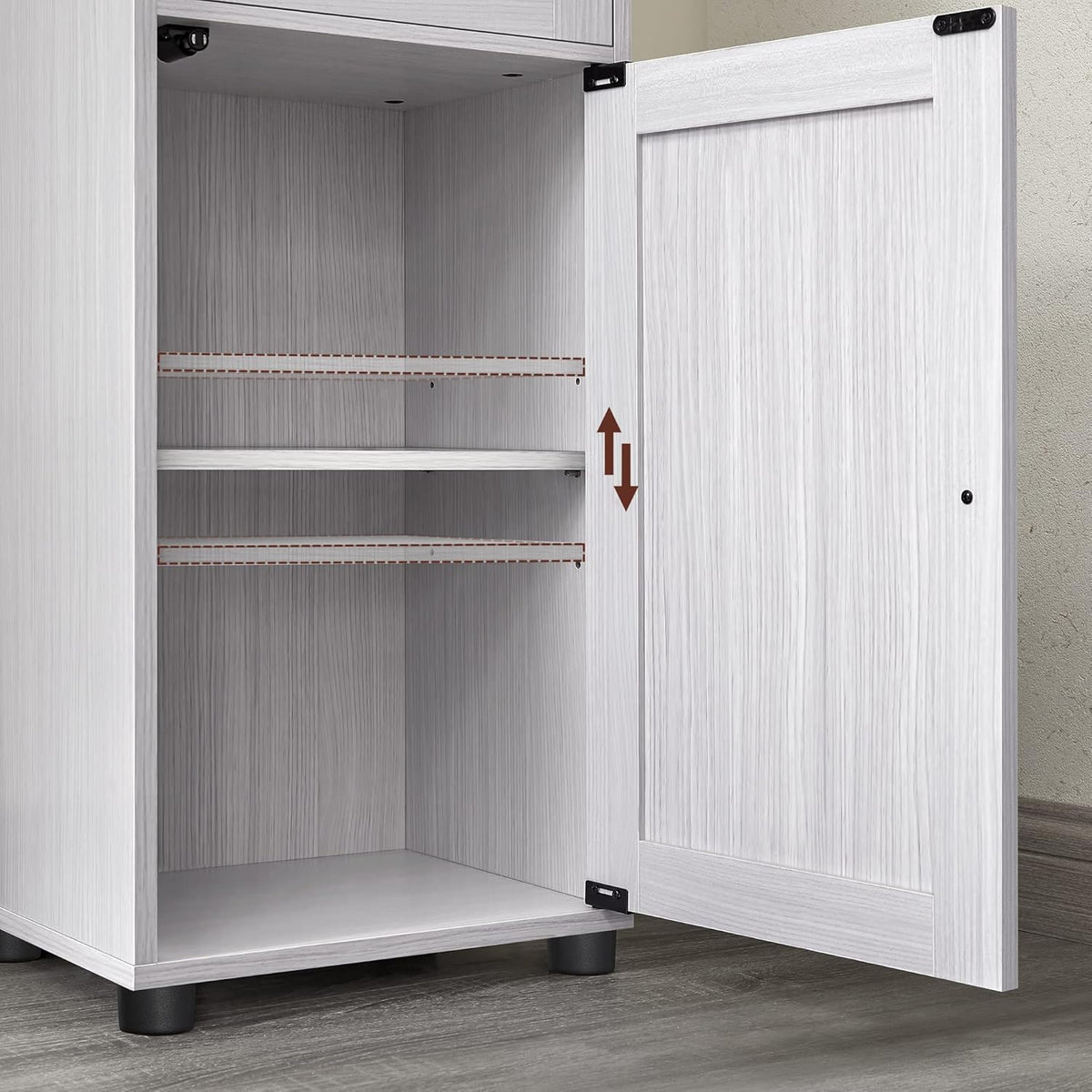 VASAGLE Tall Bathroom Cabinet BBK163T44V1