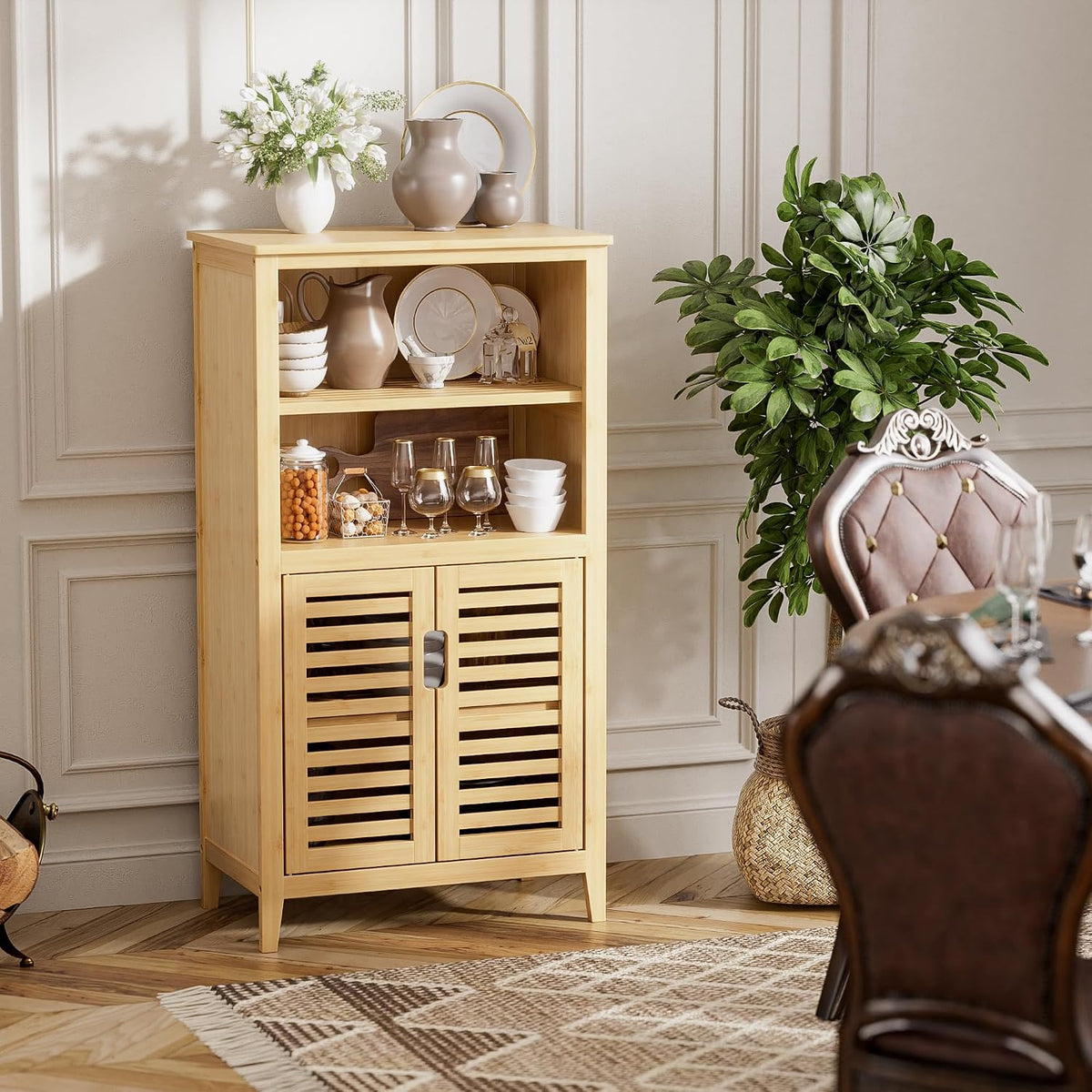 Bamboo Bathroom Storage Cabinet