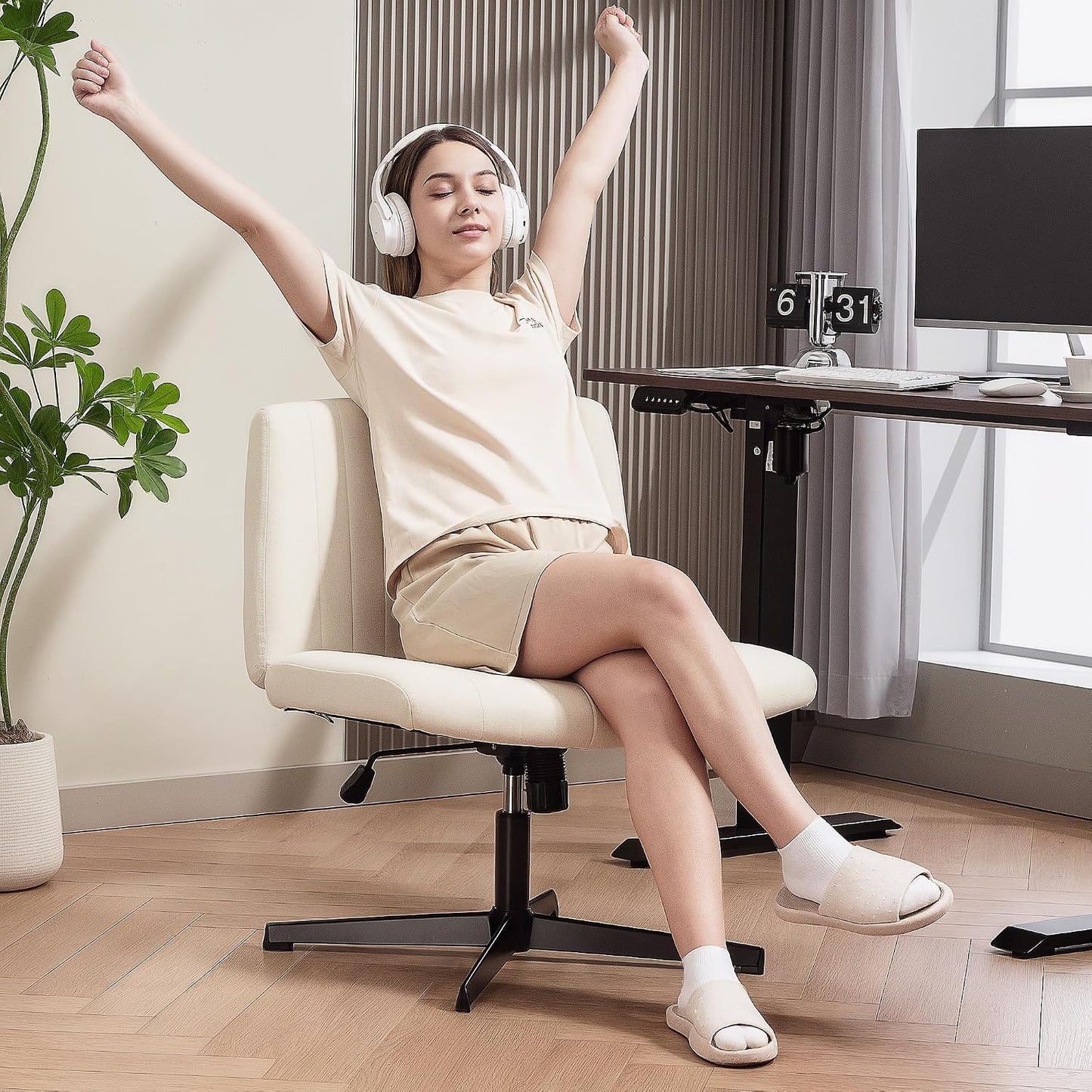 Armless Office Chair