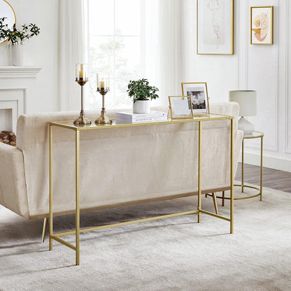 VASAGLE Console table tempered glass table top LGT036A01