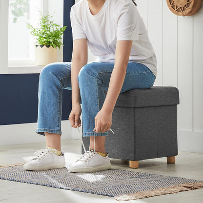 SONGMICS Bedroom Bench with Storage LSF14GYZ
