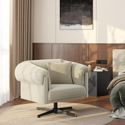 Yaheetech Armchair 360° Rotatable Lounge Chair